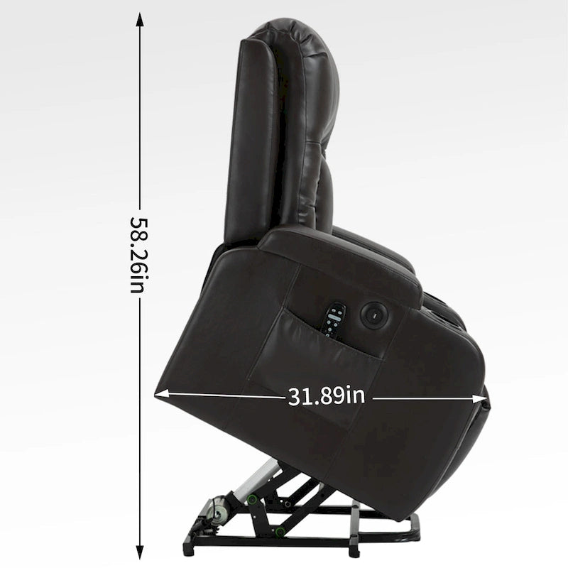 Heavy Duty Power Lift Recliner Chair for Elderly with Massage and Lumbar Heating