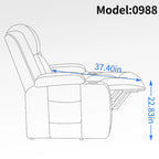 Heavy Duty Power Lift Recliner Chair for Elderly with Massage and Lumbar Heating