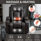 Heavy Duty Power Lift Recliner Chair for Elderly with Massage and Lumbar Heating