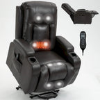 Heavy Duty Power Lift Recliner Chair for Elderly with Massage and Lumbar Heating