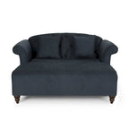 66 Upholstered Loveseat Chaise Lounge Chair with Birch Legs