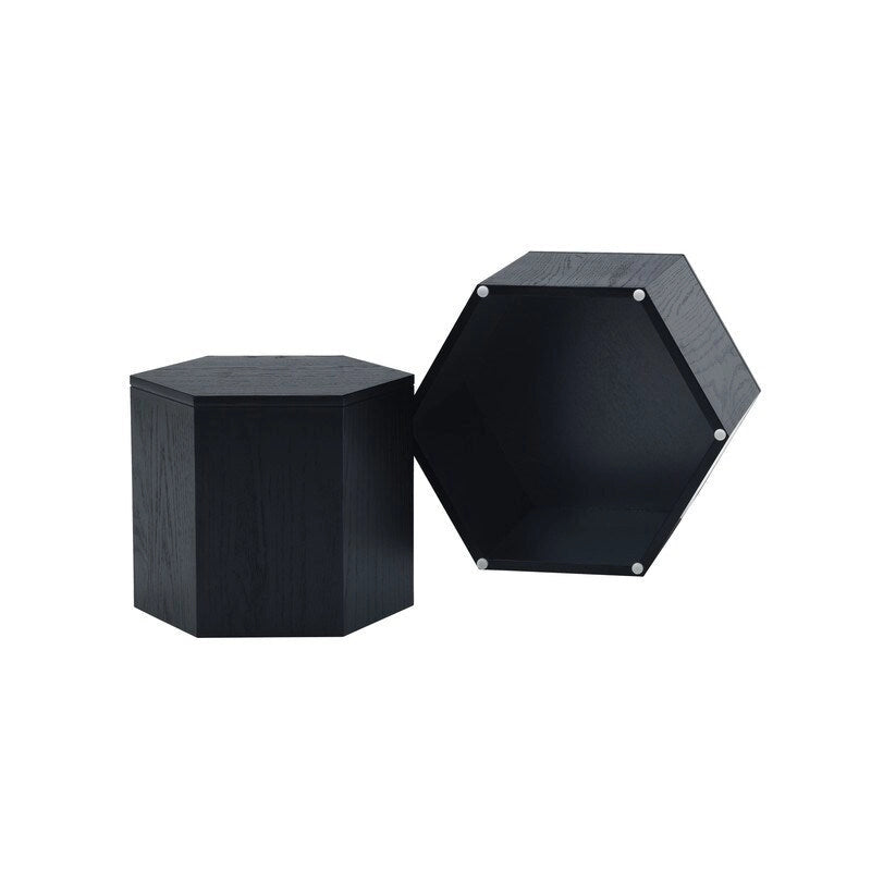 Coffee Tables,MDF with ash/oak/walnut veneer side table/nesting table set of 2 for living room,office,bedroom