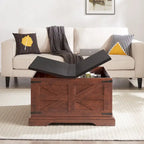 Coffee Table,Square Wood Table with Hidden Storage Barn design Center Table Rustic Cocktail Table with Hinged Lift Top