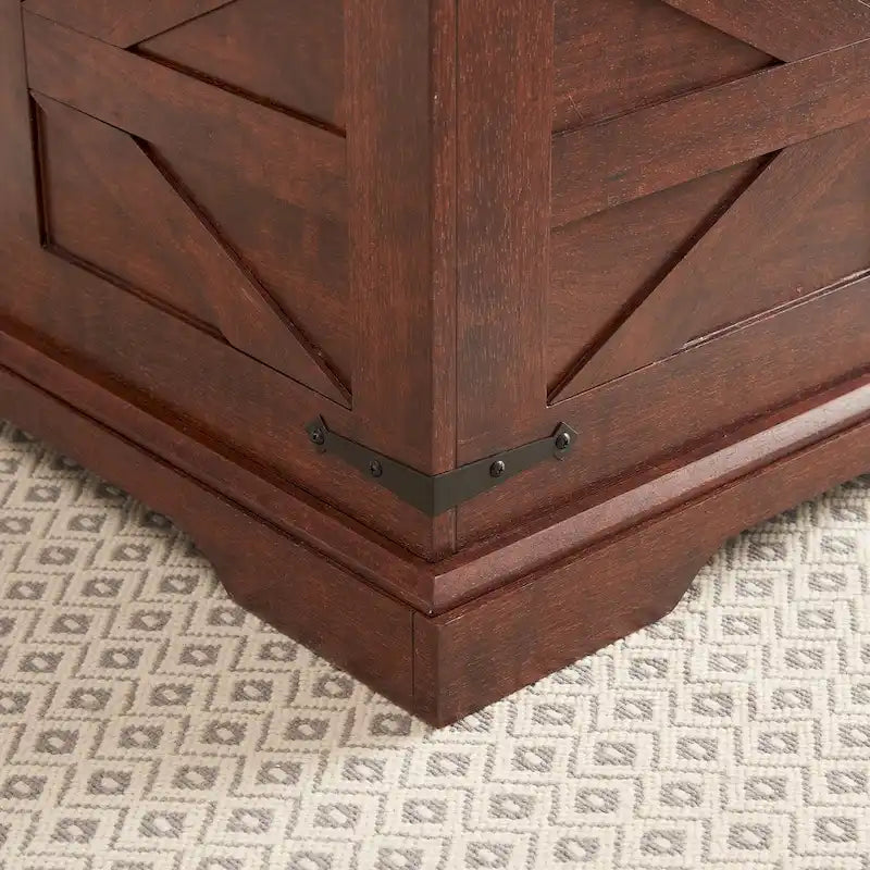 Coffee Table,Square Wood Table with Hidden Storage Barn design Center Table Rustic Cocktail Table with Hinged Lift Top