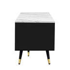 71 Modern TV Stand with 2 Cabinets& Open Compartments, Entertainment Center for TVs up to 80, Television Console