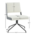 SAFAVIEH Couture Kanja Swivel Office Chair - 22Wx24Dx34H