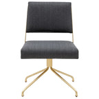 SAFAVIEH Couture Kanja Swivel Office Chair - 22Wx24Dx34H