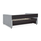 Full Size Daybed with Trundle Upholstered Sofa Bed