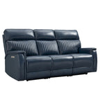 3-Piece Leather Zero Gravity Power Reclining Sofa Set with Power Headrest and Power Lumbar,USB&USB-C Port