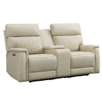 3-Piece Leather Zero Gravity Power Reclining Sofa Set with Power Headrest and Power Lumbar,USB&USB-C Port