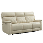 3-Piece Leather Zero Gravity Power Reclining Sofa Set with Power Headrest and Power Lumbar,USB&USB-C Port