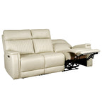3-Piece Leather Zero Gravity Power Reclining Sofa Set with Power Headrest and Power Lumbar,USB&USB-C Port