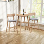 Counter Stools Set of 2, Modern Bar Stools with Backs, Counter Height Bar Stools, Upholstered Counter Chair for Kitchen Island