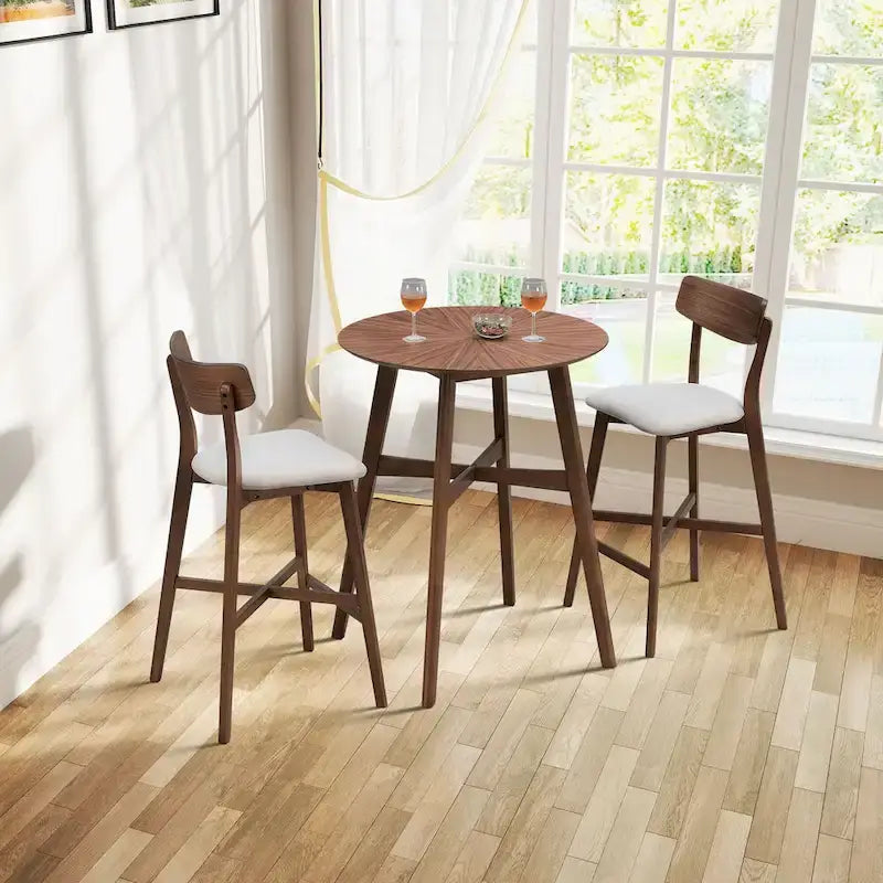 Counter Stools Set of 2, Modern Bar Stools with Backs, Counter Height Bar Stools, Upholstered Counter Chair for Kitchen Island