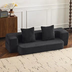 Versatile Transformable Sofa with Ottoman Stools for Compact Spaces