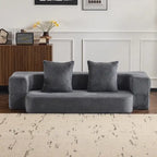 Versatile Transformable Sofa with Ottoman Stools for Compact Spaces