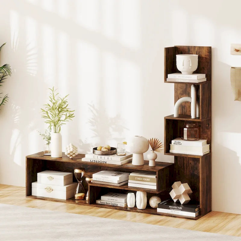 Modern Cube TV Stand with Open Storage