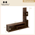Modern Cube TV Stand with Open Storage