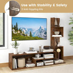 Modern Cube TV Stand with Open Storage