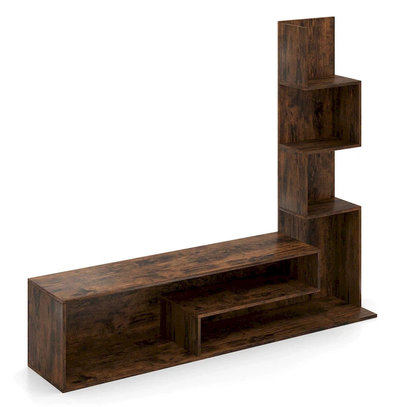 Modern Cube TV Stand with Open Storage