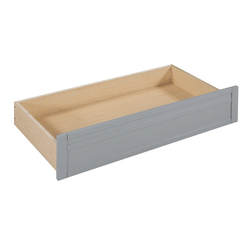 Twin Daybed with Storage Drawers & Shelves, Solid Wood Frame