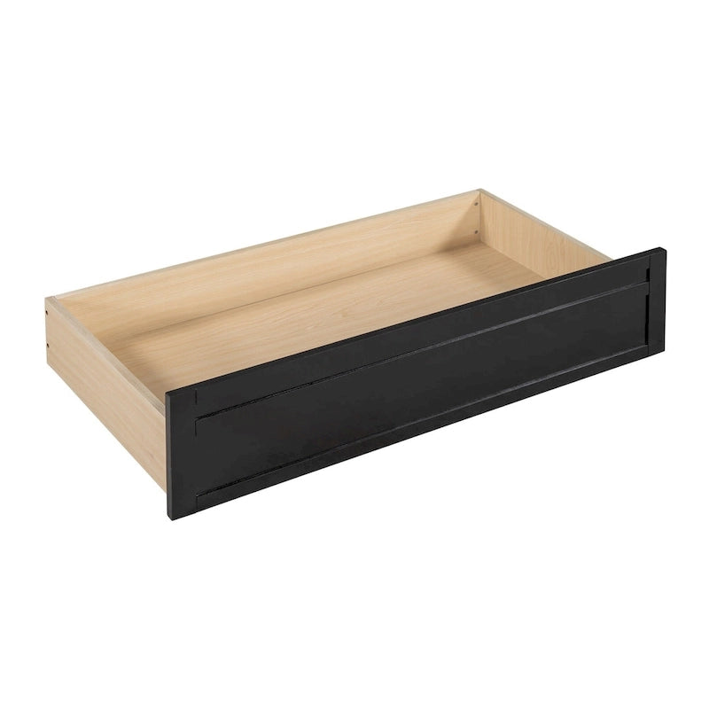 Twin Daybed with Storage Drawers & Shelves, Solid Wood Frame