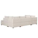 Power Recliner Corner Sofa Reclining Sofa Sectional Couches with Cup Holders, USB Ports and Power Socket for Living Room