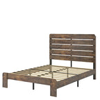 3-Pieces Bedroom Sets Wood Platform Bed Frame and Headboard,Solid Wood Nightstands Set of 2 with Three Drawer