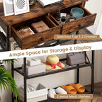 Costway Entryway Table with Charging Station Narrow Console Table with - See Details