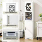 Costway 67 Tall Bathroom Cabinet Freestanding Storage Cabinet with 5 - See Details