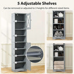 Costway 67 Tall Bathroom Cabinet Freestanding Storage Cabinet with 5 - See Details