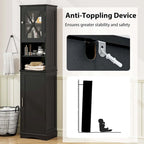 Costway 67 Tall Bathroom Cabinet Freestanding Storage Cabinet with 5 - See Details