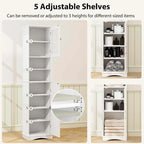 Costway 67 Tall Bathroom Cabinet Freestanding Storage Cabinet with 5 - See Details