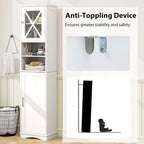 Costway 67 Tall Bathroom Cabinet Freestanding Storage Cabinet with 5 - See Details