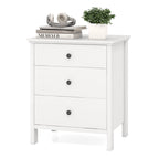 3-Drawer Wooden Nightstand Bedside Table