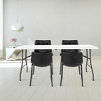 Costway 6' Folding Table Portable Plastic Indoor Outdoor Picnic Party