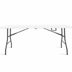 Costway 6' Folding Table Portable Plastic Indoor Outdoor Picnic Party