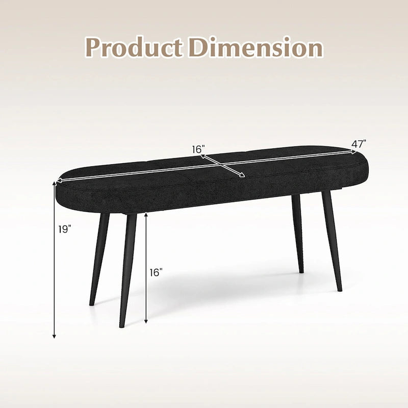 47-inch Upholstered Entryway Bench