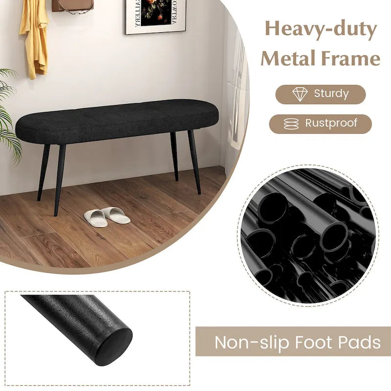 47-inch Upholstered Entryway Bench