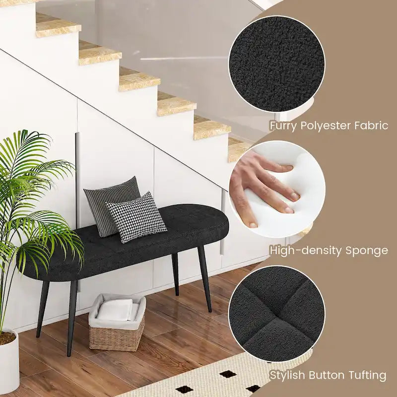 47-inch Upholstered Entryway Bench
