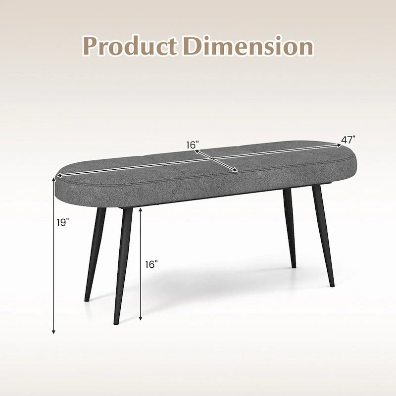 47-inch Upholstered Entryway Bench