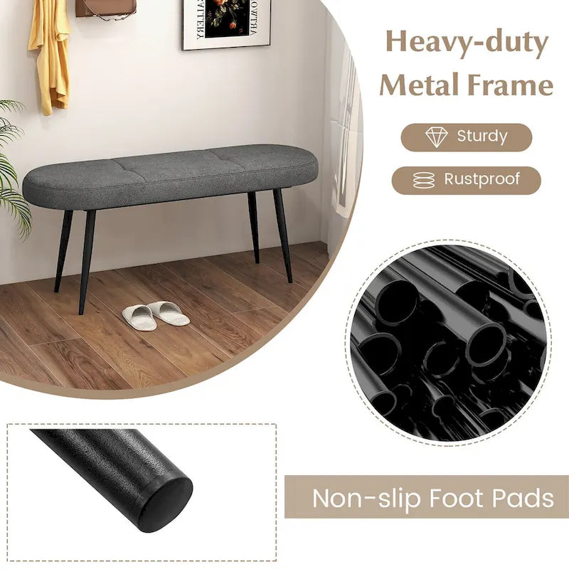 47-inch Upholstered Entryway Bench