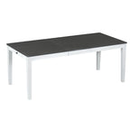 7 Pcs Dining Table Set, Solid Wood Table and Chairs Set with Extendable Dining Table, 2 Drawers and 6 Upholstered Chairs
