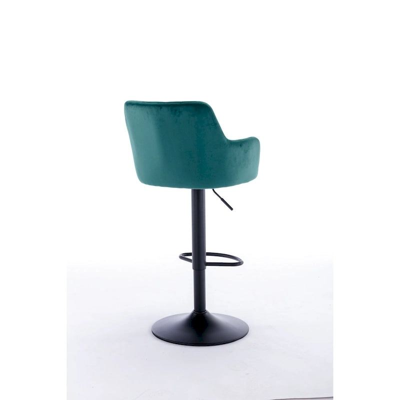Adjustable Counter Height Bar Stools Set of 2, Swivel Armless Barstools with Footrest, Kitchen Counter Island with Back