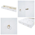 Queen Size Wood Murphy Bed with USB Port Module and Drawer