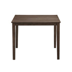 Kitchen Breakfast Nook Dining Table Chairs Set Square Wooden Dining Table Casual Dining Table with 4 Upholstered Dining Chairs