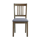 Kitchen Breakfast Nook Dining Table Chairs Set Square Wooden Dining Table Casual Dining Table with 4 Upholstered Dining Chairs