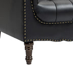 Modern Tufted Accent Armchair with Nailhead Trim Set of 2