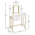 Vanity Mirror Table Set