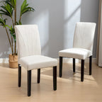 VECELO Upholstered Dining Chairs Set of 2 Parson Classic Upholstered Dining Chair,Modern 37 Parson Chairs